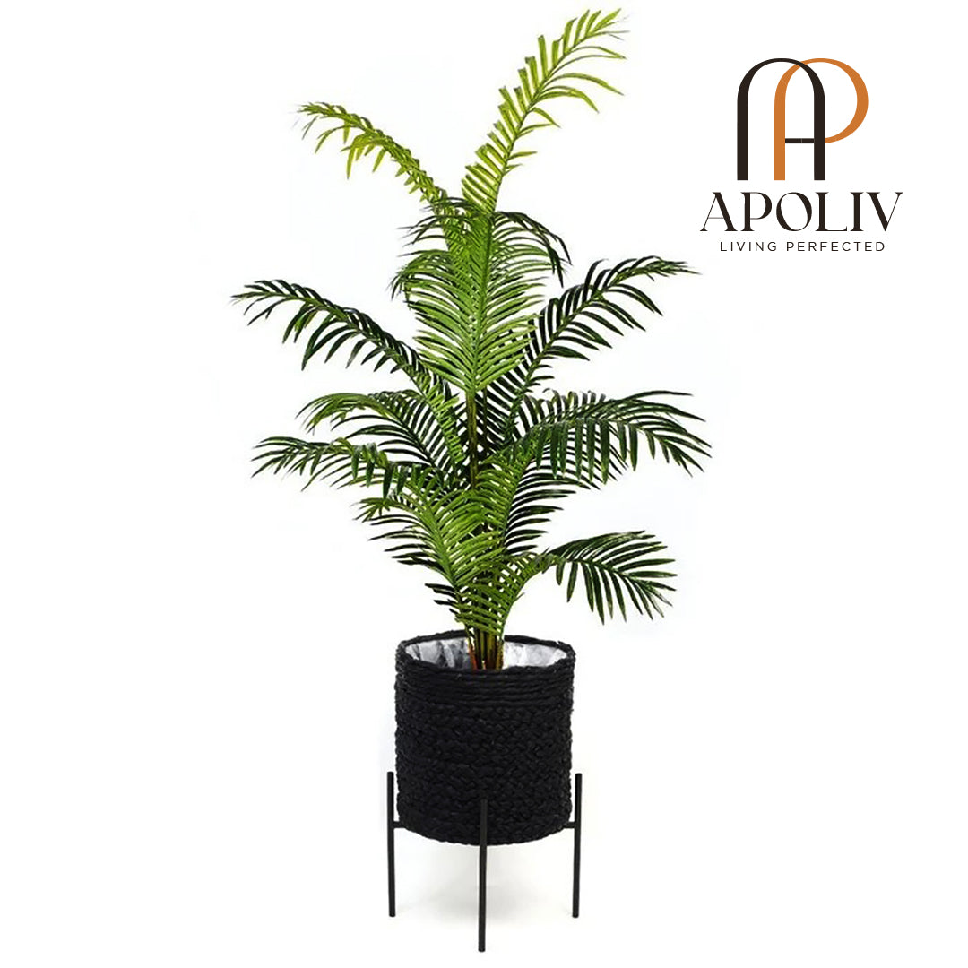 Apoliv - ISHA BLACK BRAIDED PLANTER