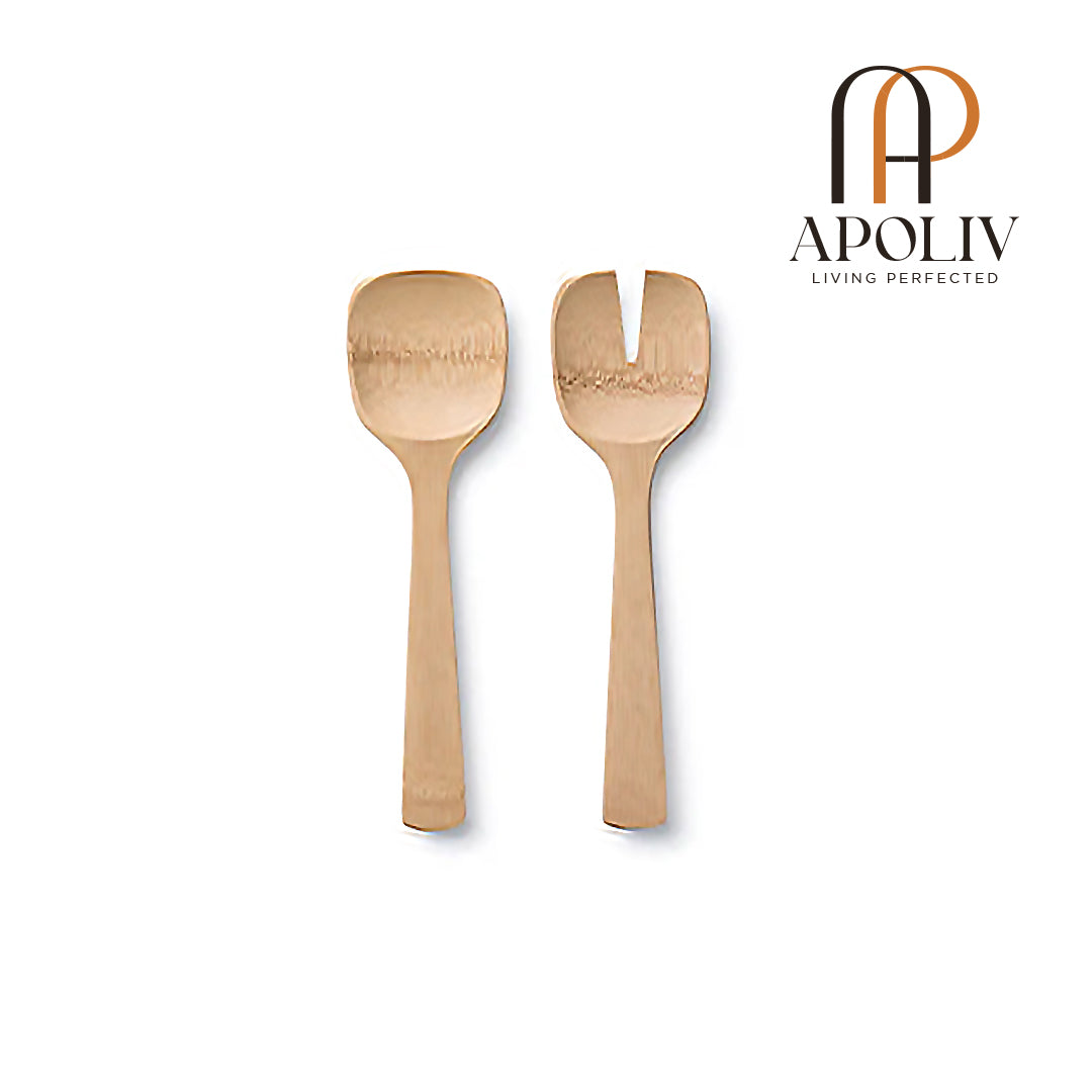 Apoliv - Short Bamboo Salad Servers