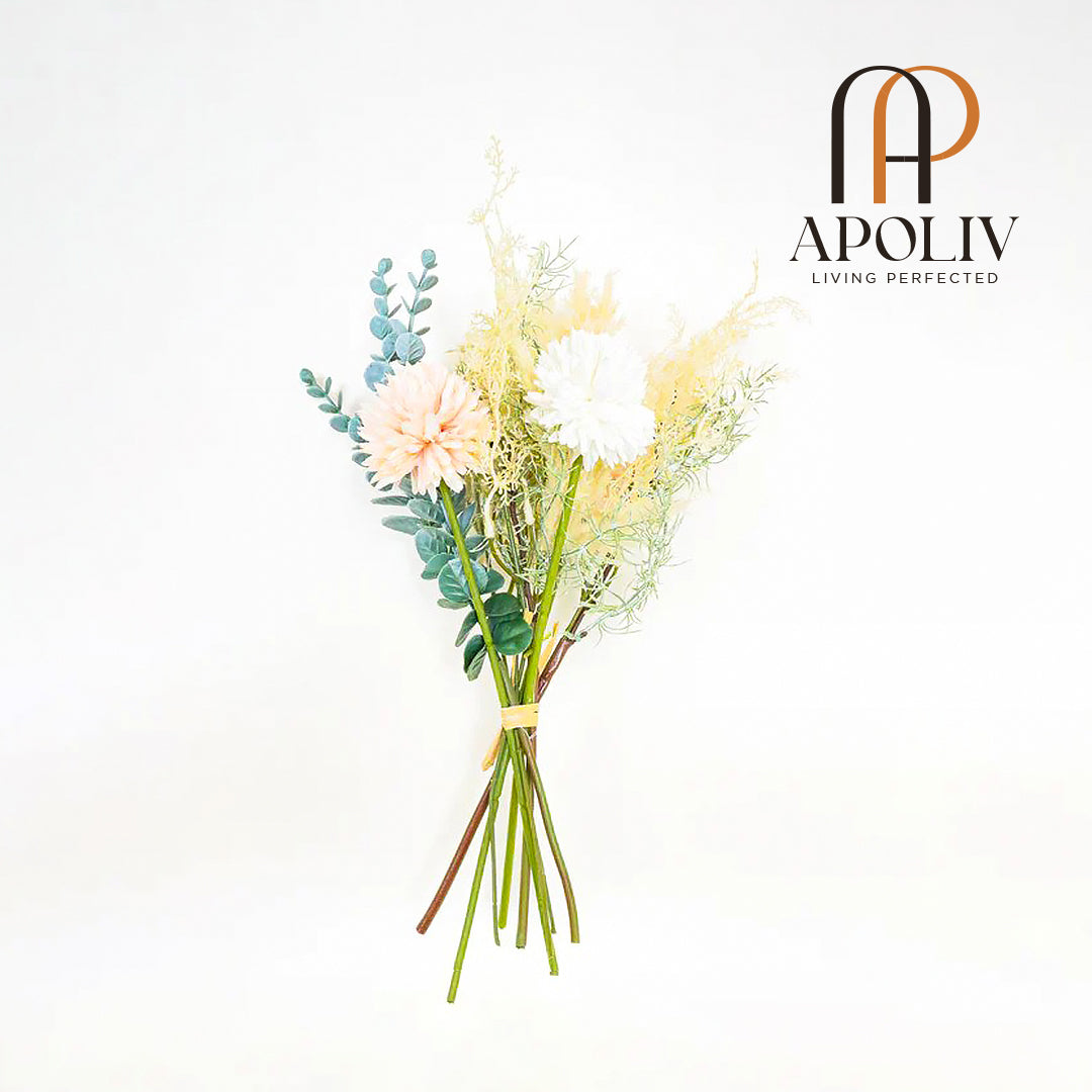 Apoliv - EDEN ARTIFICIAL FLOWER BOUQUET 15''X6''