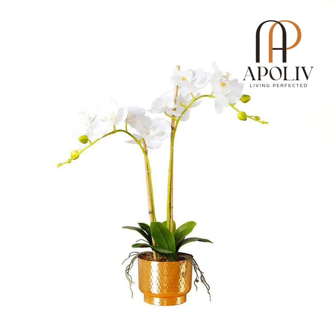 Apoliv - GLADIOLA FAUX POTTED ORCHID FLORAL